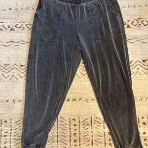 Jessica Simpson Womans DarkVelvet Gray Sweatpants